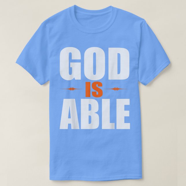 Camiseta Christerest God is Able Christian Faith Gift  (Diseño del anverso)
