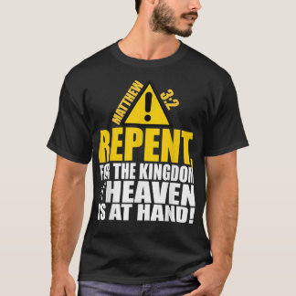 Camiseta Christerest Repent Matthew 32 Salvación cristiana