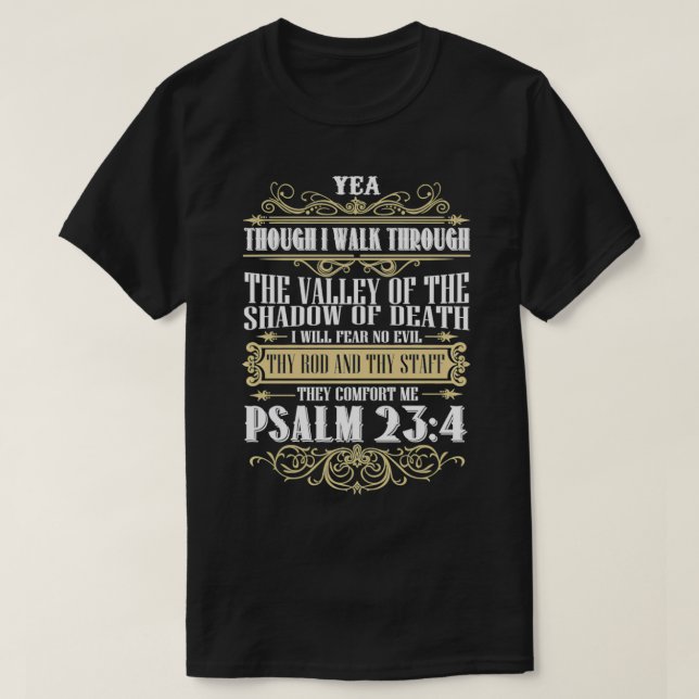 Camiseta Christerest Salm 23 El Señor Es Mi Pastor Chris (Diseño del anverso)