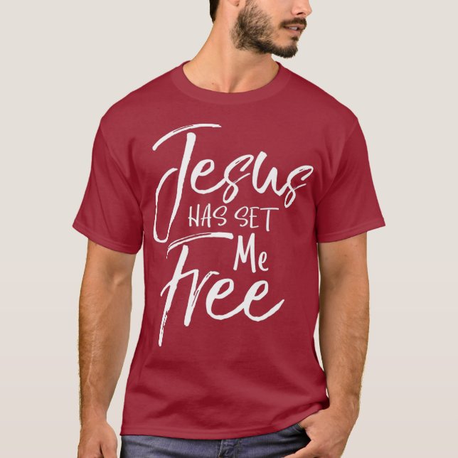 Camiseta Christian Baptism Gift for Women Jesus Has Set (Anverso)