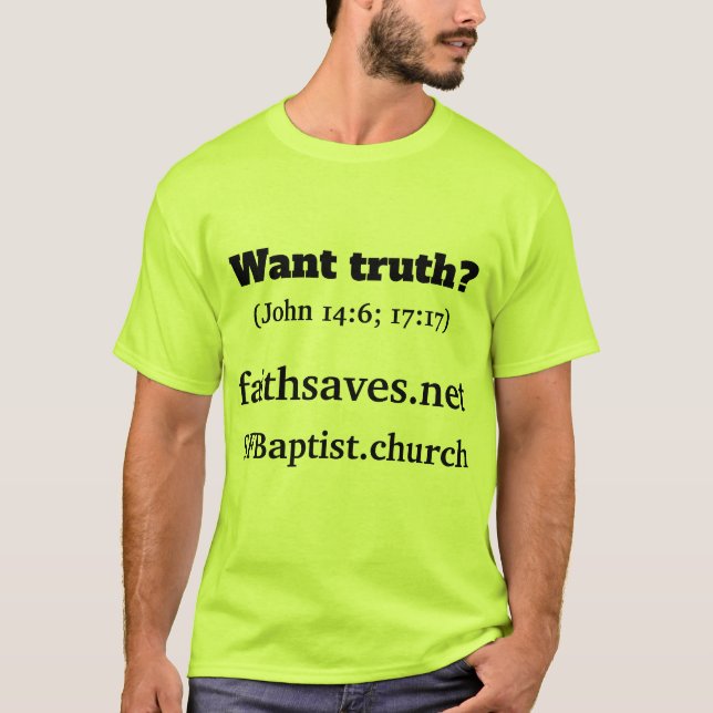 Camiseta Christian & Baptist evangelistic / gospel T-shirt (Anverso)