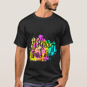 Camiseta Christian Bendice al Señor Oh mi alma Bib acuarela