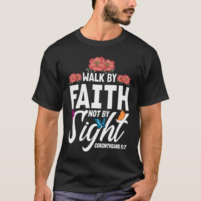 Camiseta Christian Bible Verse Corinthians 57 Flower Butter (Anverso)