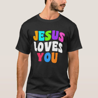 Camiseta Christian  bible verse scriptures Jesus Loves You