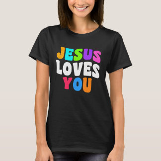 Camiseta Christian  bible verse scriptures Jesus Loves You