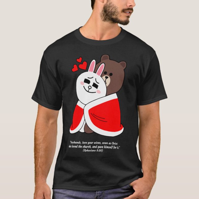 Camiseta Christian Brown Bear Cony Conejo Conejo Conejo Con (Anverso)