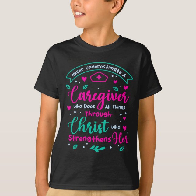 Camiseta Christian Caregiver Female Caregiver Appreciation  (Anverso)