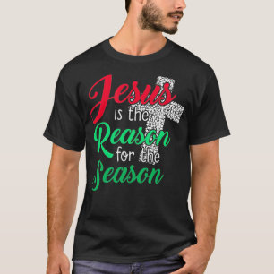 Camiseta Christian Christmas Love God Jesus Religious Cross