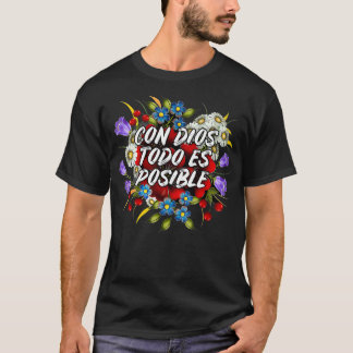 Camiseta Christian Con Dios todo es posible