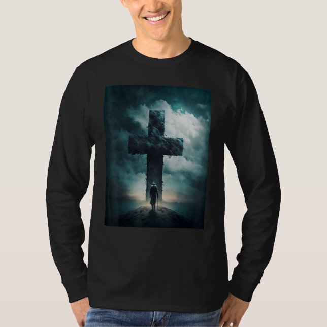 Camiseta Christian Cross Faith and Prayer (Anverso)