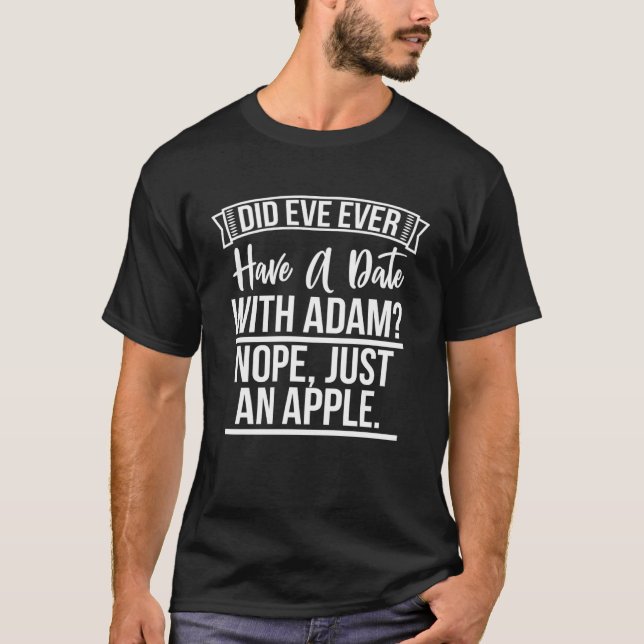 Camiseta Christian Dad Joke Adam and Eve Deluxe (Anverso)