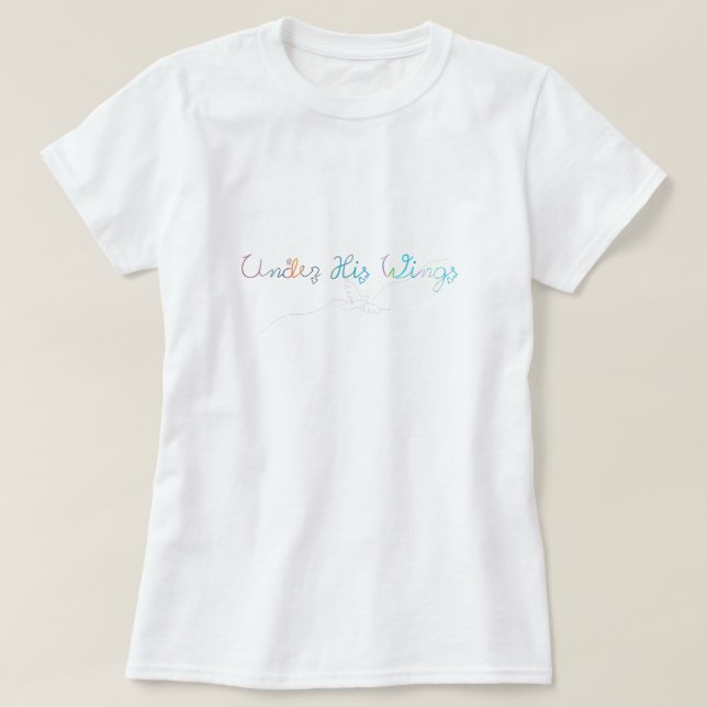 Camiseta Christian de las mujeres cita casual de fe (Diseño del anverso)