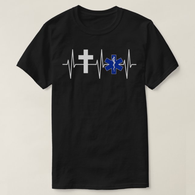 Camiseta Christian EMT  Religious EMS Paramedic Jesus EMT P (Diseño del anverso)