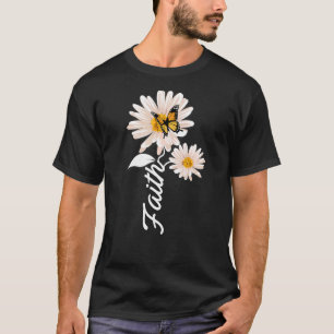 Camiseta Christian Gardener Butterfly Faith Daisy