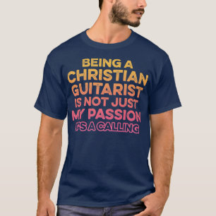 Camiseta Christian Guitarist Church Worship Guitar Player15