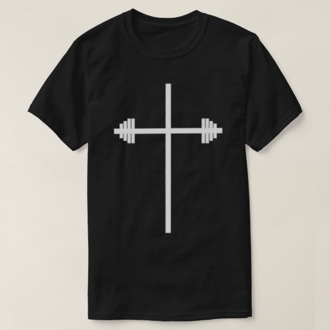 Camiseta Christian Gym Strength Training Powerlifting Faith (Diseño del anverso)