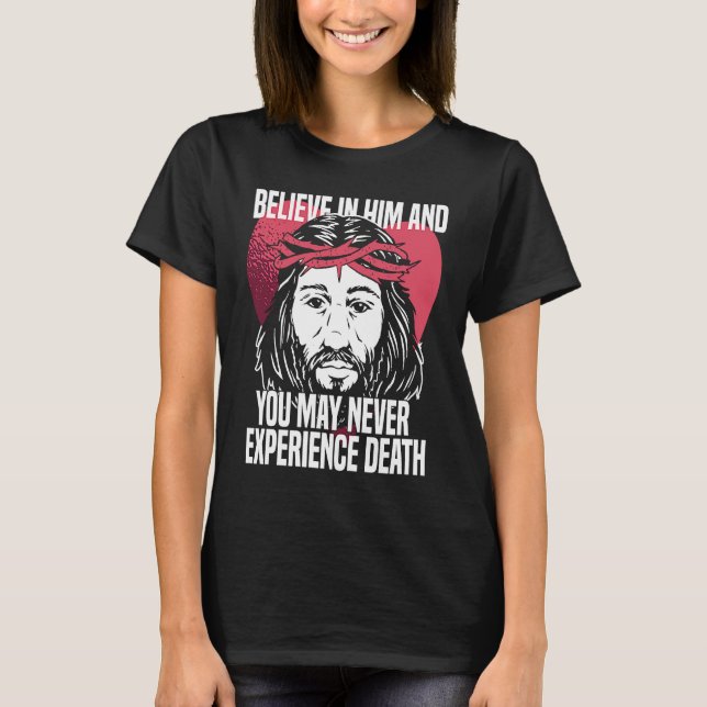 Camiseta Christian Heart Jesus  Catholic Bible Religion Chr (Anverso)