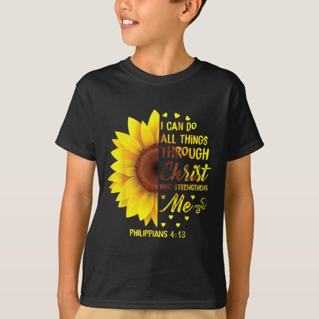 Camiseta Christian I Can Do All Things Through Christ Bible (Anverso)