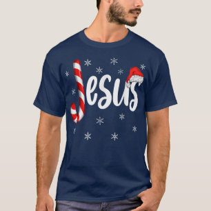 Camiseta Christian Jesus Is The Reason Candy Cane Religious