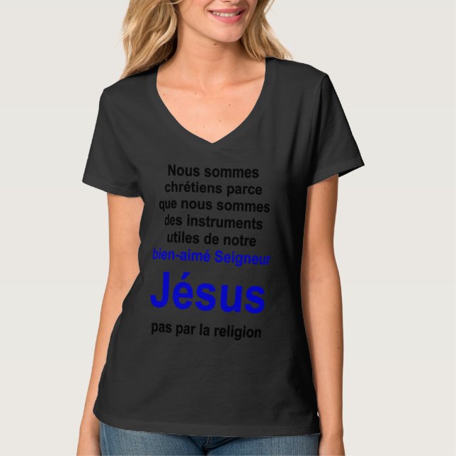 Camiseta Christian lifestyle Multilingual Series French ver (Anverso)