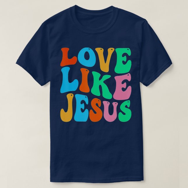 Camiseta Christian Love Like Jesus (6)  (Diseño del anverso)
