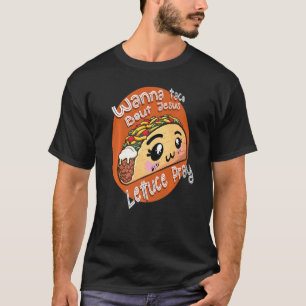 Camiseta Christian Mark Wanna Taco Bout Jesus Lettuce Pray