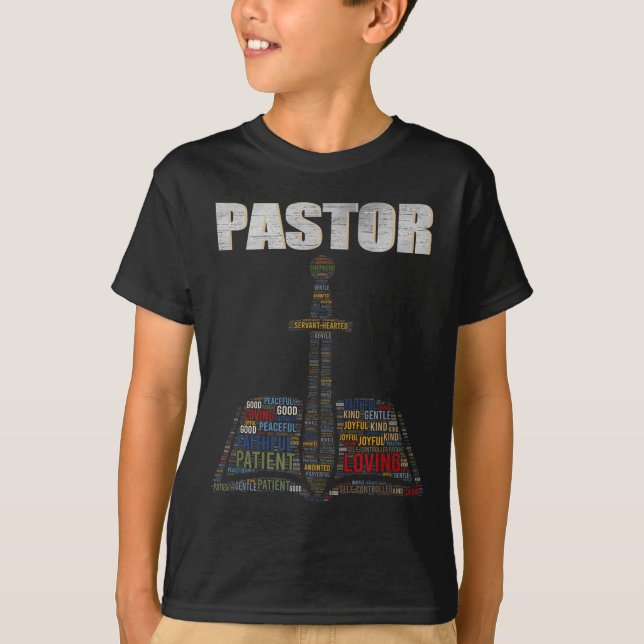 Camiseta Christian Minister Word Cloud Church Pastor Apprec (Anverso)
