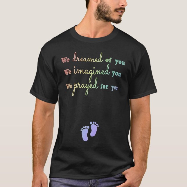 Camiseta Christian Mom Pregnancy Announcement Prayed For Yo (Anverso)