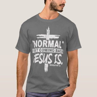 Camiseta Christian Normal Isnt Coming Back Jesus Is Gift Wo