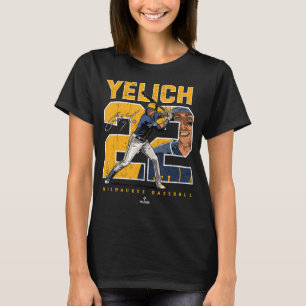 Camiseta Christian Número y retrato Yelich Milwaukee MLB