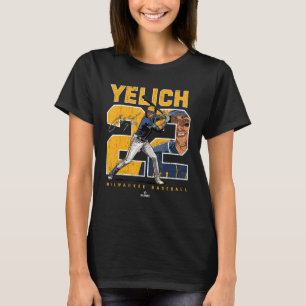 Camiseta Christian Número y retrato Yelich Milwaukee MLB