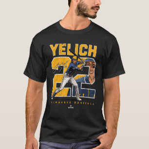 Camiseta Christian Número y retrato Yelich Milwaukee MLB