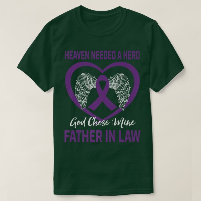 Camiseta Christian Purple Pancreatic Cancer Awareness Fathe (Diseño del anverso)