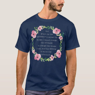 Camiseta Christian Recovery Prayer God Grant Me The Serenit