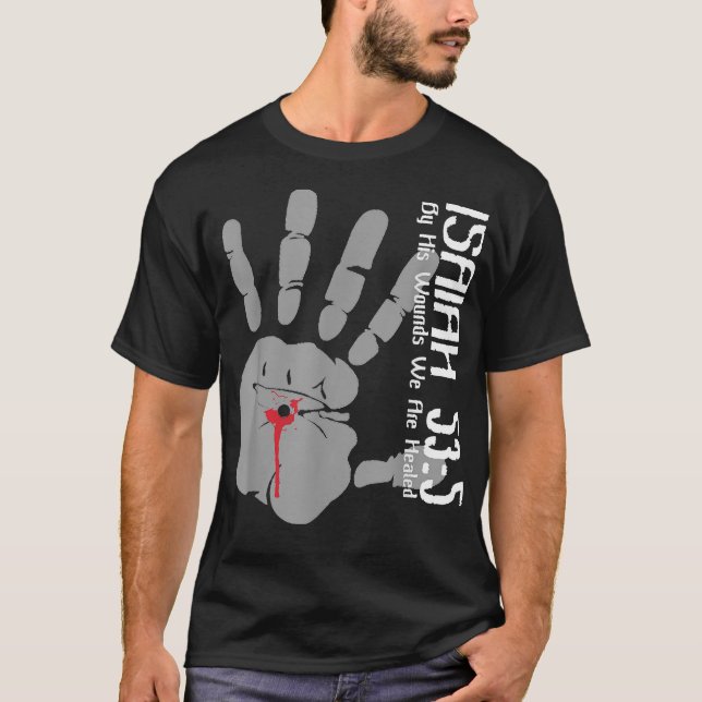 Camiseta Christian Religious Faith T  Isaiah 535 We Are Hea (Anverso)