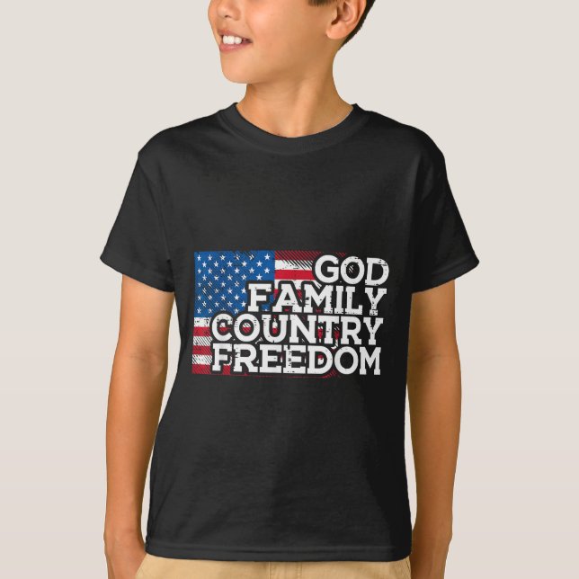 Camiseta Christian Religious God Jesus Patriotic Men Women  (Anverso)