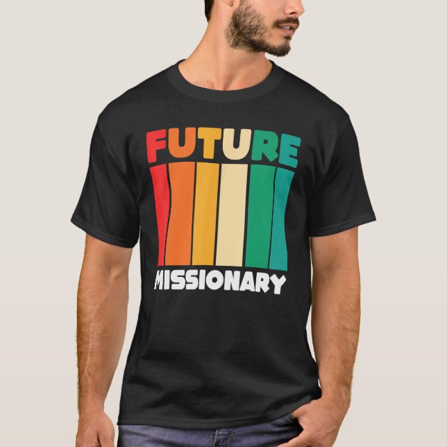 Camiseta Christian Religious Missionaries  Retro Future Mis (Anverso)