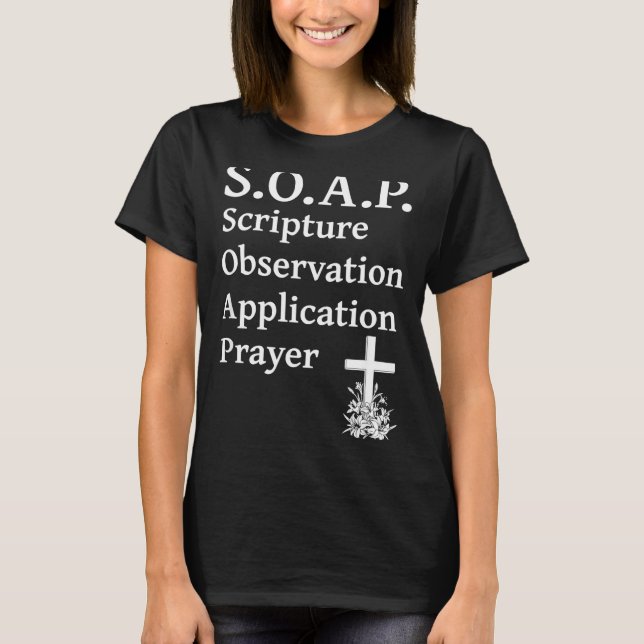 Camiseta Christian Soap Scripture Observation Application P (Anverso)