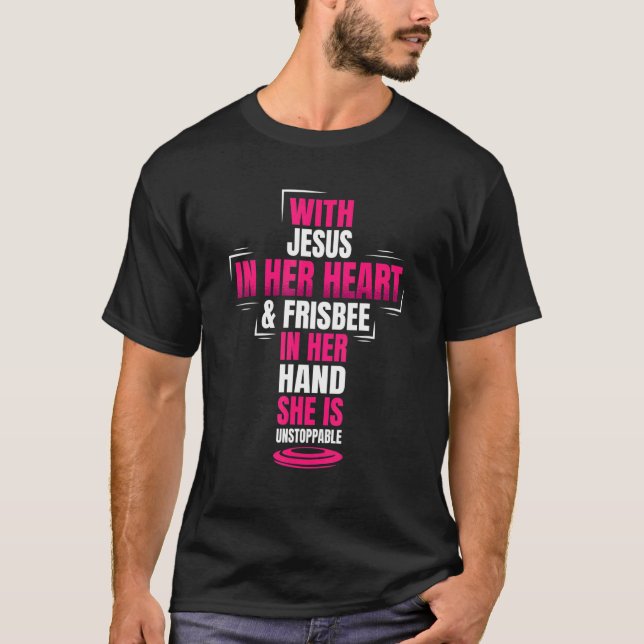Camiseta Christian Ultimate Frisbee Player Sports Religion (Anverso)