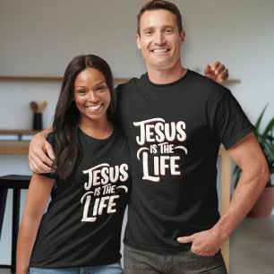 Camiseta Christian Unisex T-Shirt, Jesus is the Life