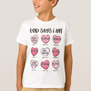 Camiseta Christian Valentine God dice que la Biblia versus 