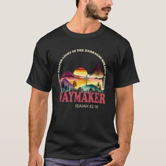 Camiseta Christian Waymaker Promesa de Empleador Milagroso  (Anverso)