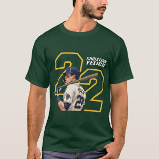 Camiseta Christian Yelich 22 Para Colores Oscuros divertido