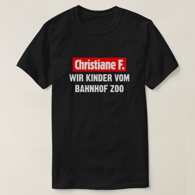 Camiseta Christiane F. WIR KINDER VOM BAHNHOF ZOO Essential (Diseño del anverso)