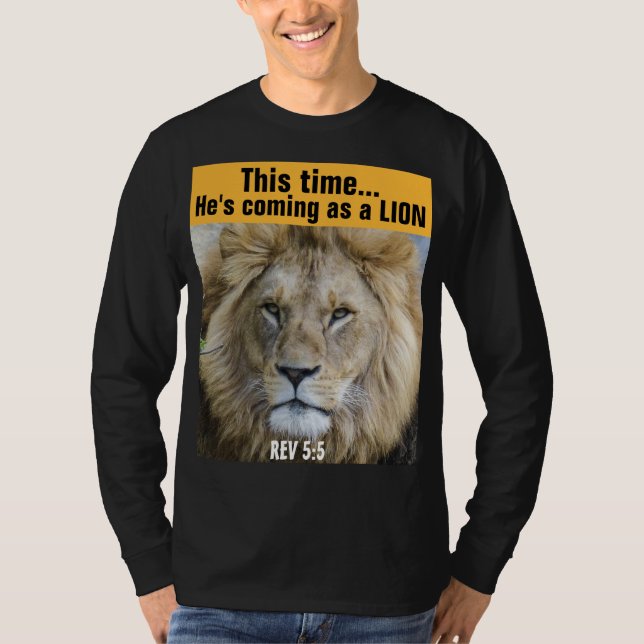 CAMISETA CHRISTIANJESUS LION OF JUDAH MESSIANIC T-SHIRS (Anverso)