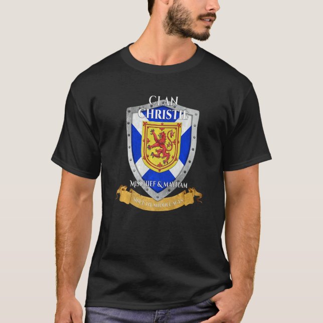 Camiseta Christie Scottish Family Clan Scotland Shield (Anverso)