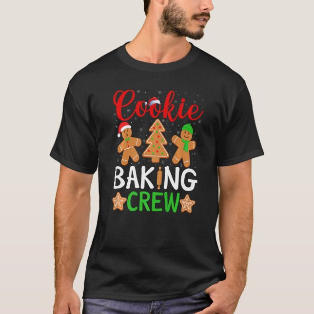 Camiseta Christine Baking Crew Family Gingerbread Team (Anverso)