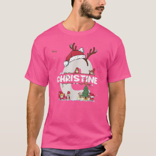 Camiseta Christine Navidades Shirt w Christine Name por div