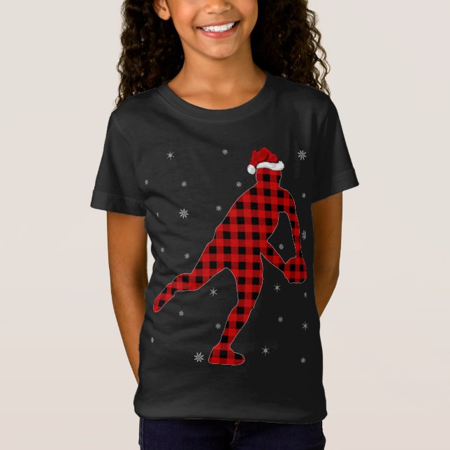 Camiseta Christm Jugador de rugby de la familia de guarnici (Anverso)