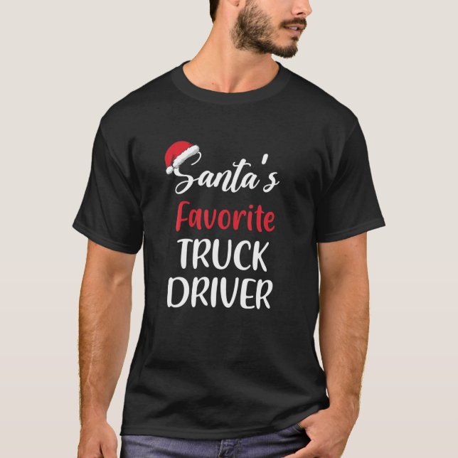Camiseta Christma, camionera favorita de Santa María (Anverso)